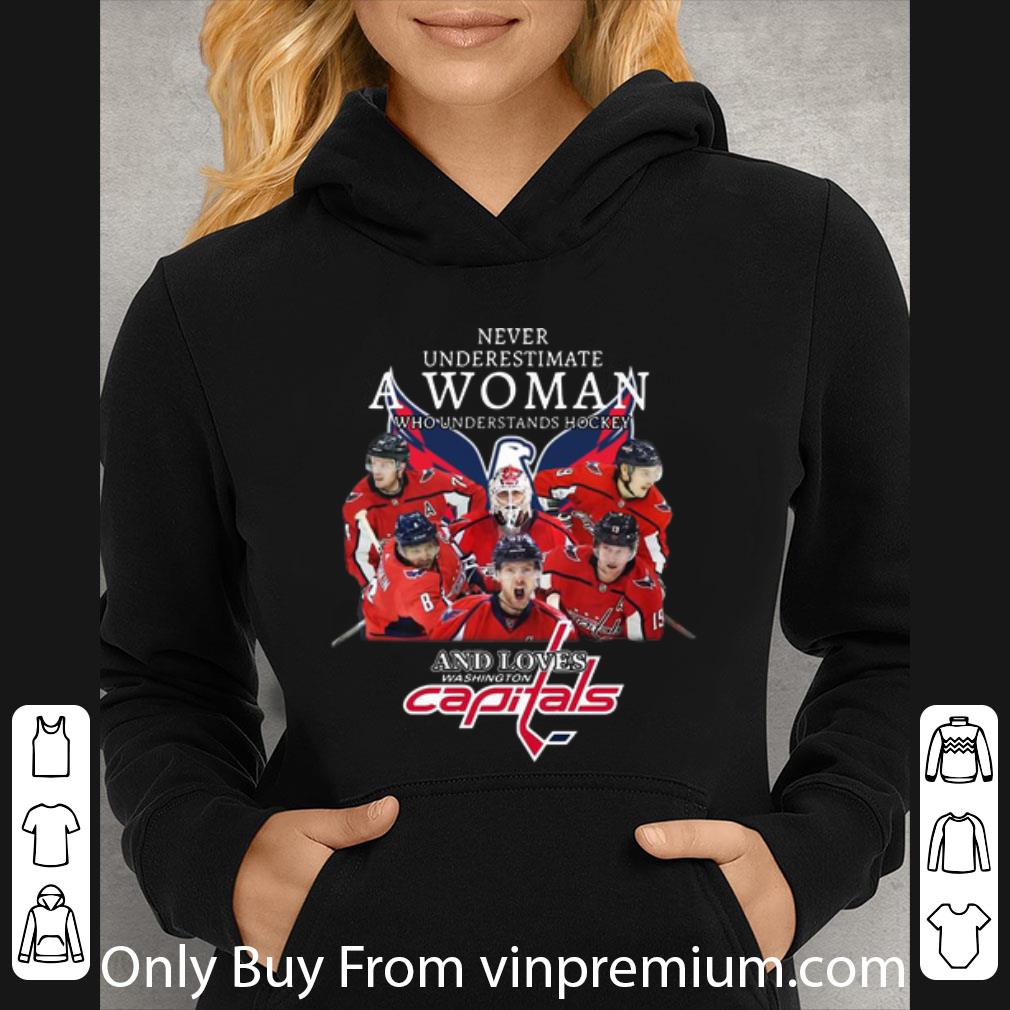 ddb635db nice never underestimate a woman who understands hookey and loves capitals shirt 4 - Nice Never Underestimate A Woman Who Understands Hookey And Loves Capitals shirt