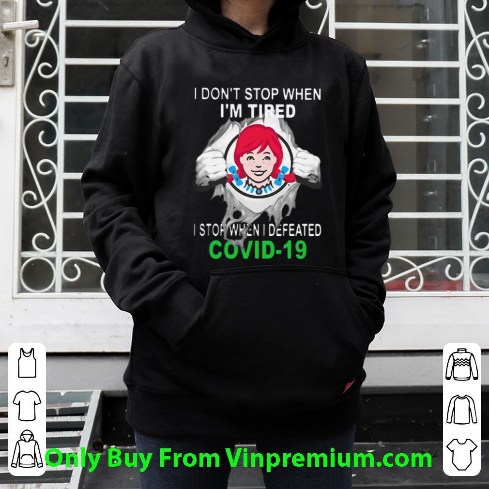 eb81c292 wendy s blood inside i stop when i defeated covid 19 shirt 4 - Wendy’s Blood Inside I Stop When I Defeated Covid-19 Shirt