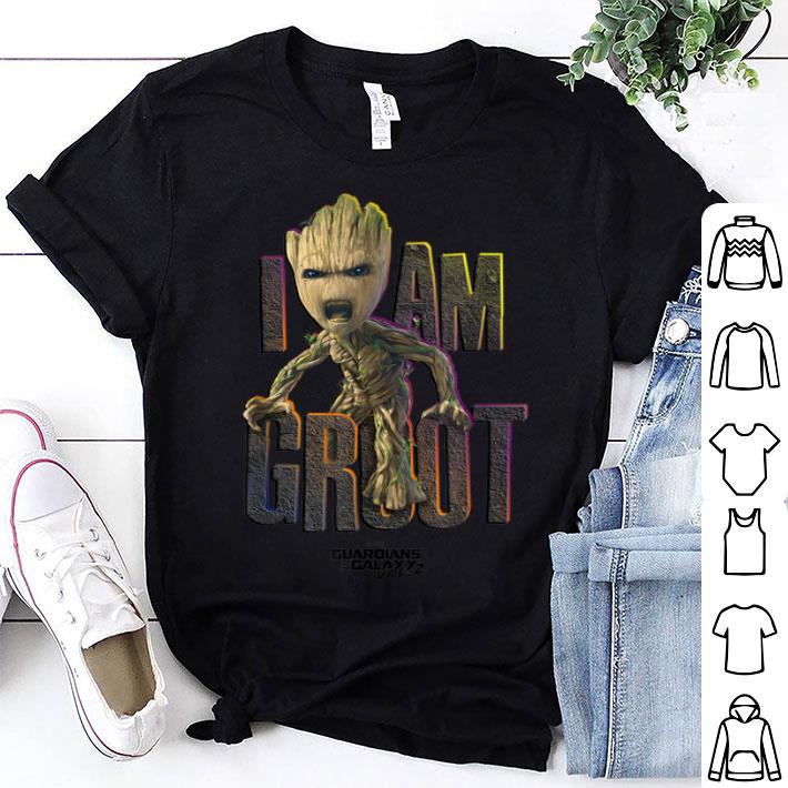 Guardians Vol.2 I AM GROOT Cute Angry Graphic Shirt