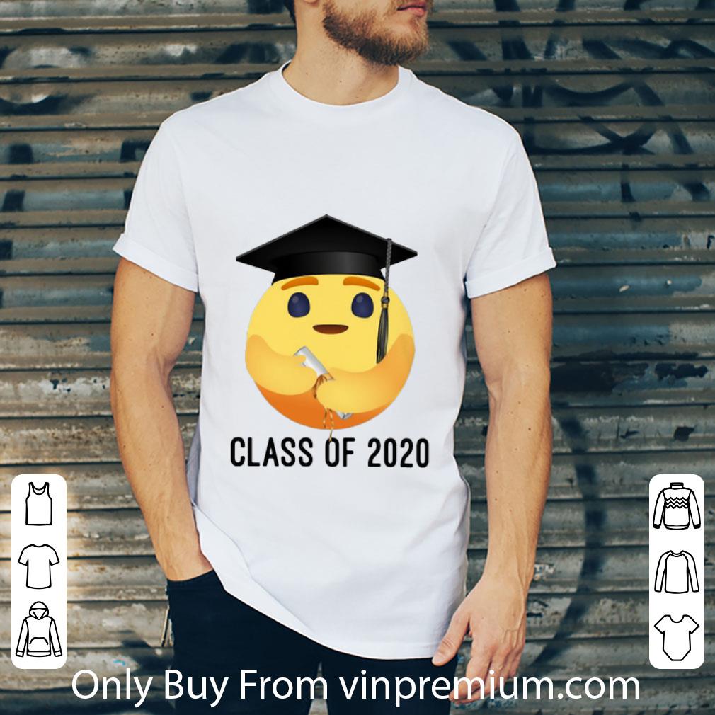 Nice Facebook Care Emoji Hug Senior Class Of 2020 shirt