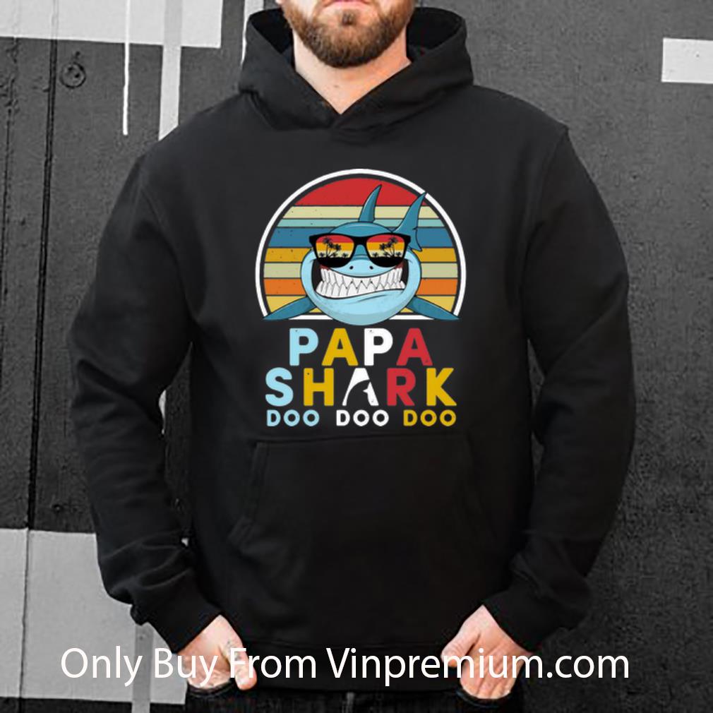 294d1f3b hot vintage papa shark doo doo doo father s day shirt 4 - Hot Vintage Papa Shark Doo Doo Doo Father's Day shirt