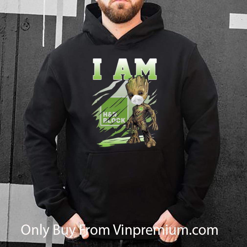 3e205639 nice i am h r block baby groot face mask shirt 4 - Nice I Am H & R Block Baby Groot Face Mask shirt