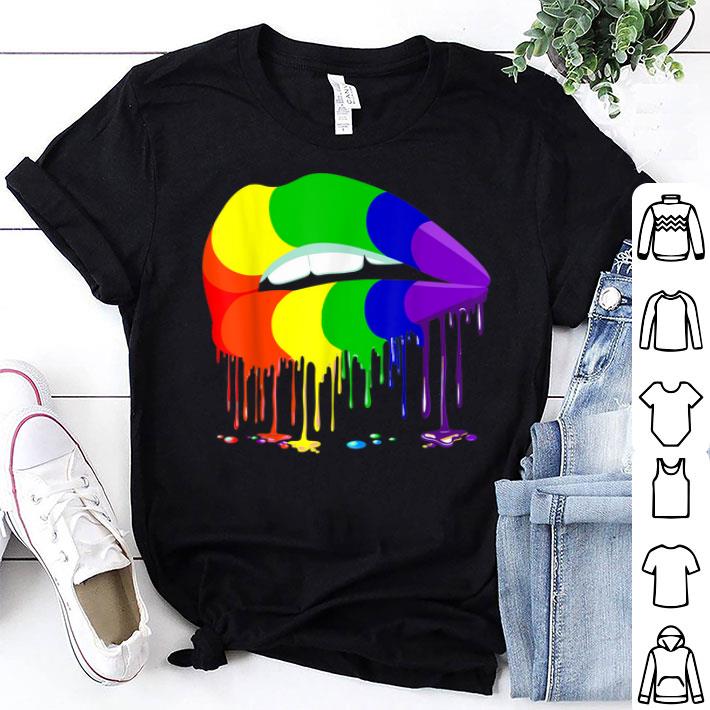 LGBTGay Homosexual Lesbian Rainbow Lips Pride Shirt