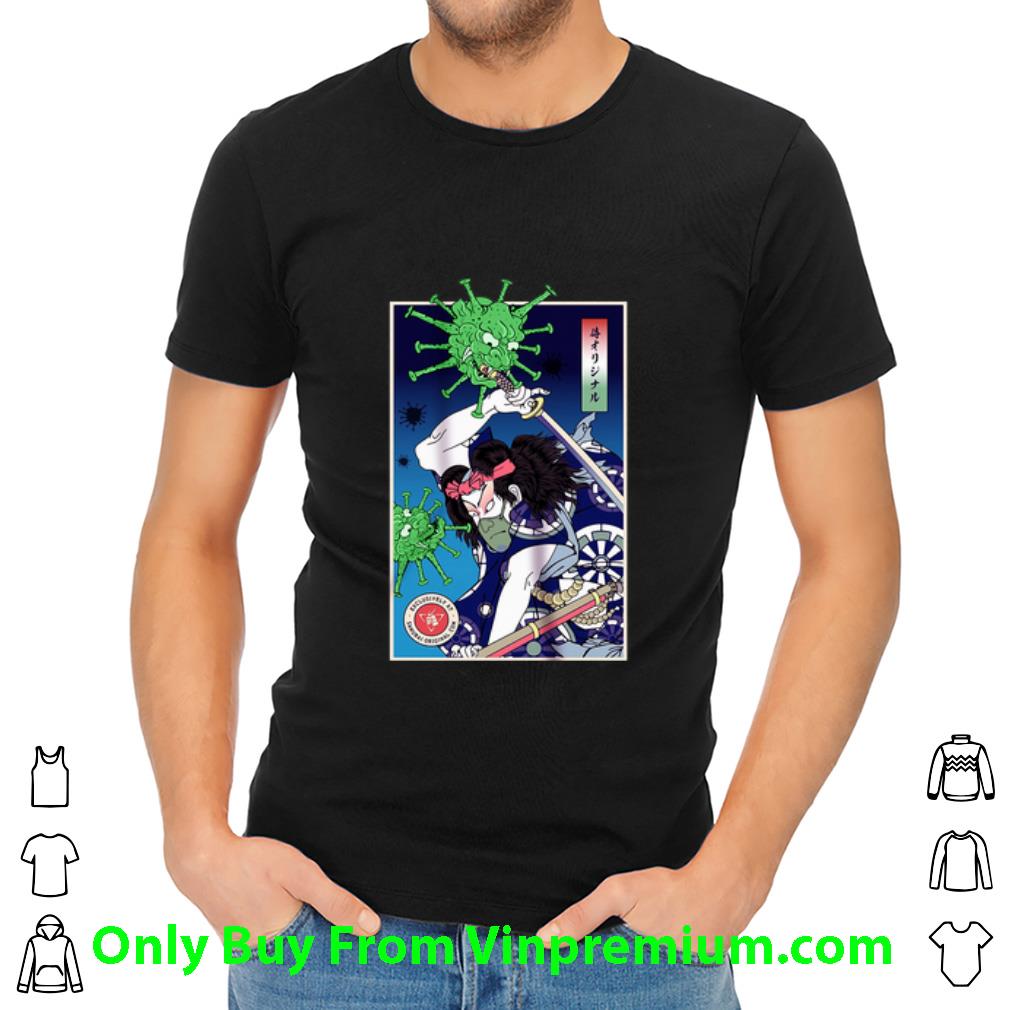Awesome Samurai Fight With Coronavirus shirt