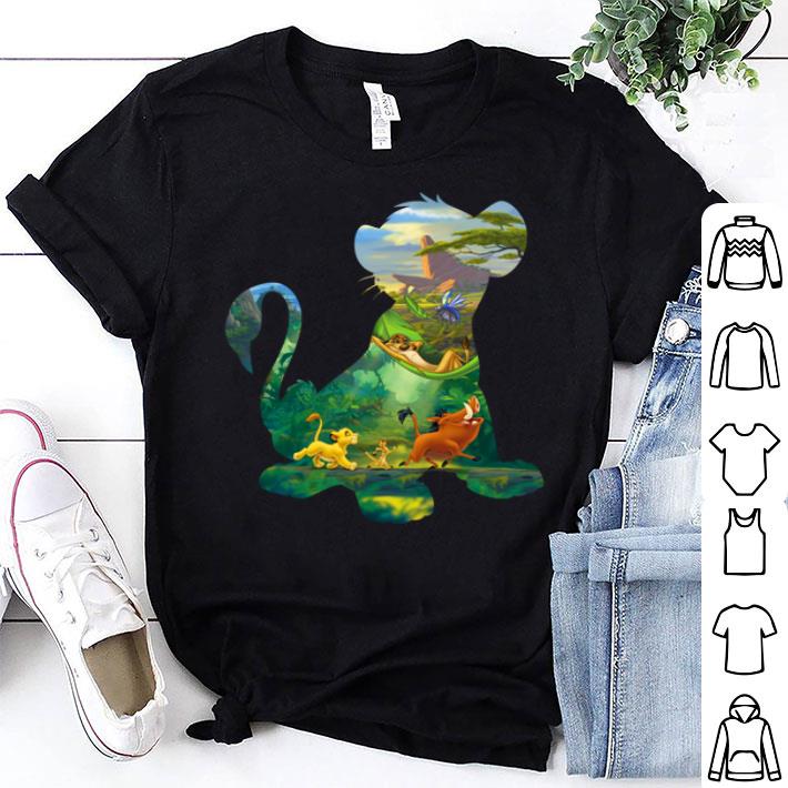 The Lion King Timon Pumbaa Simba SIlhouette Fill Shirt