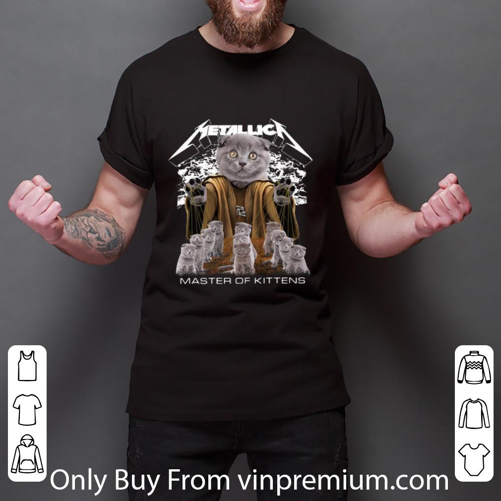 Official Metallica British Shorthair Cats Master Of Kittens Cat Lovers shirt