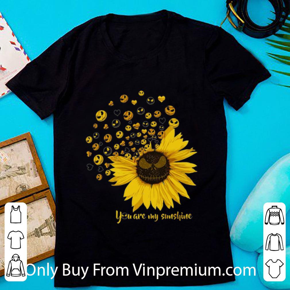 Hot Jack Skellington You Are My Sunshine Sunflower shirt