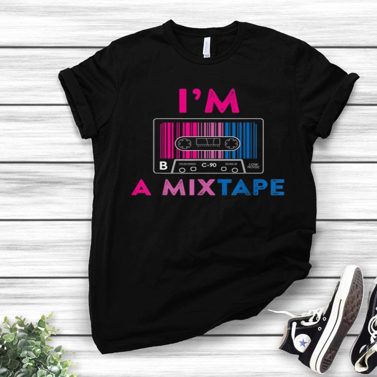 Bisexual Pride Flag Mixtape Men Women Gay Lesbian LGBT Shirt