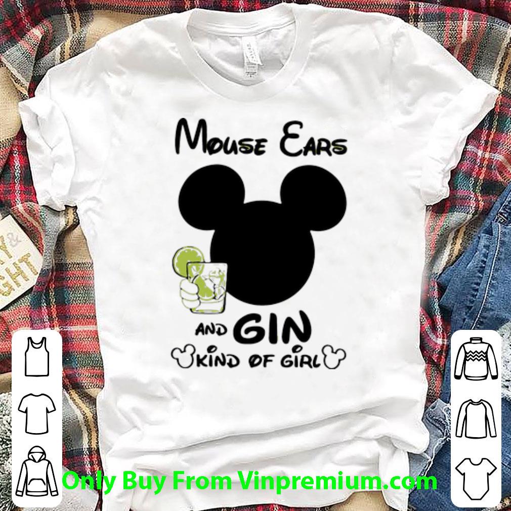 Premium Mickey Mouse Cars And Gin Kind Of Girl shirt