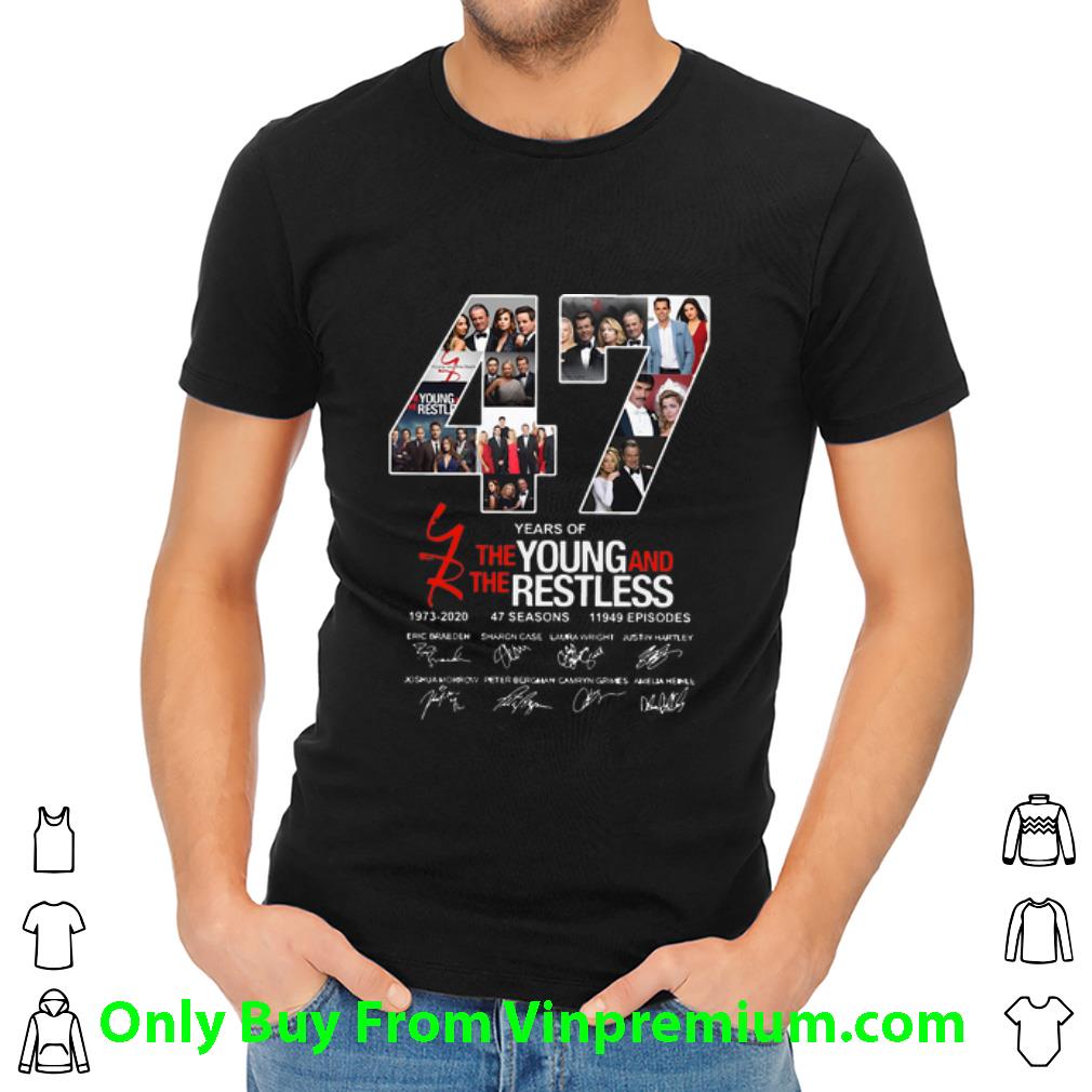 Official 47 Years Of The Young And The Restless 1973-2020 Signatures shirt
