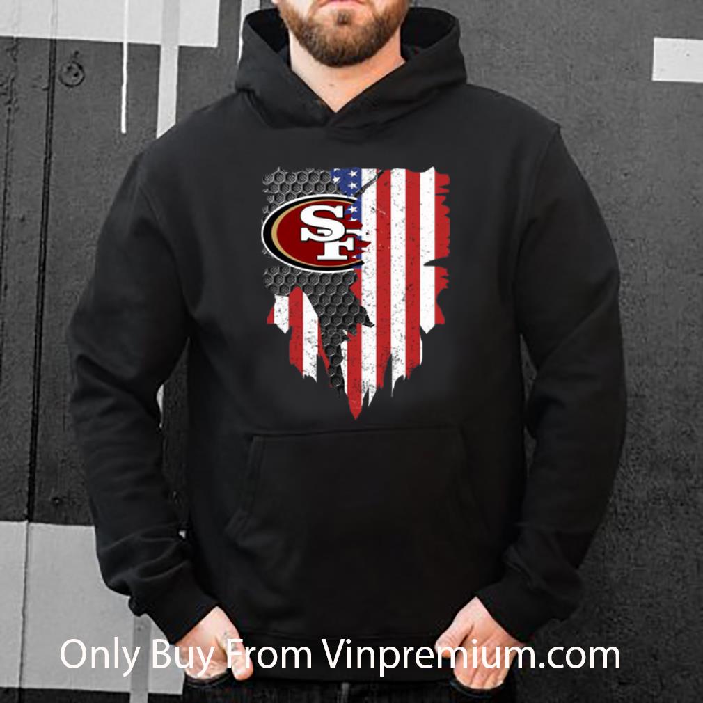 8987e6f0 awesome san francisco 49ers american flag shirt 4 - Awesome San Francisco 49ers American Flag shirt