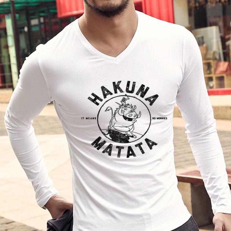The Lion King Timon And Pumbaa Hakuna Matata Outline Shirt