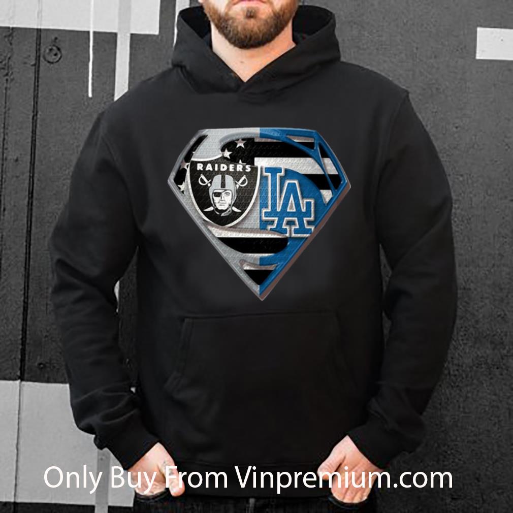 a08b9a22 hot superman oakland raiders and los angeles dodgers shirt 4 - Hot Superman Oakland Raiders And Los Angeles Dodgers shirt