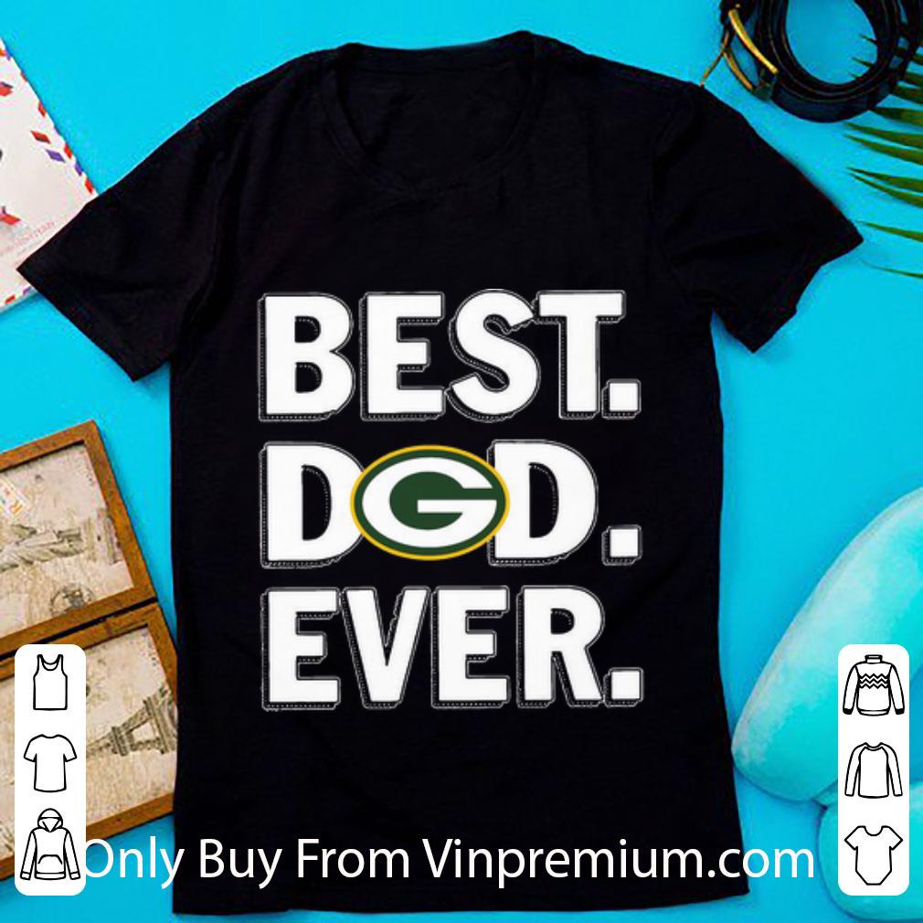 Official Green Bay Packers Best Dad Ever Happy Father's Day shirt