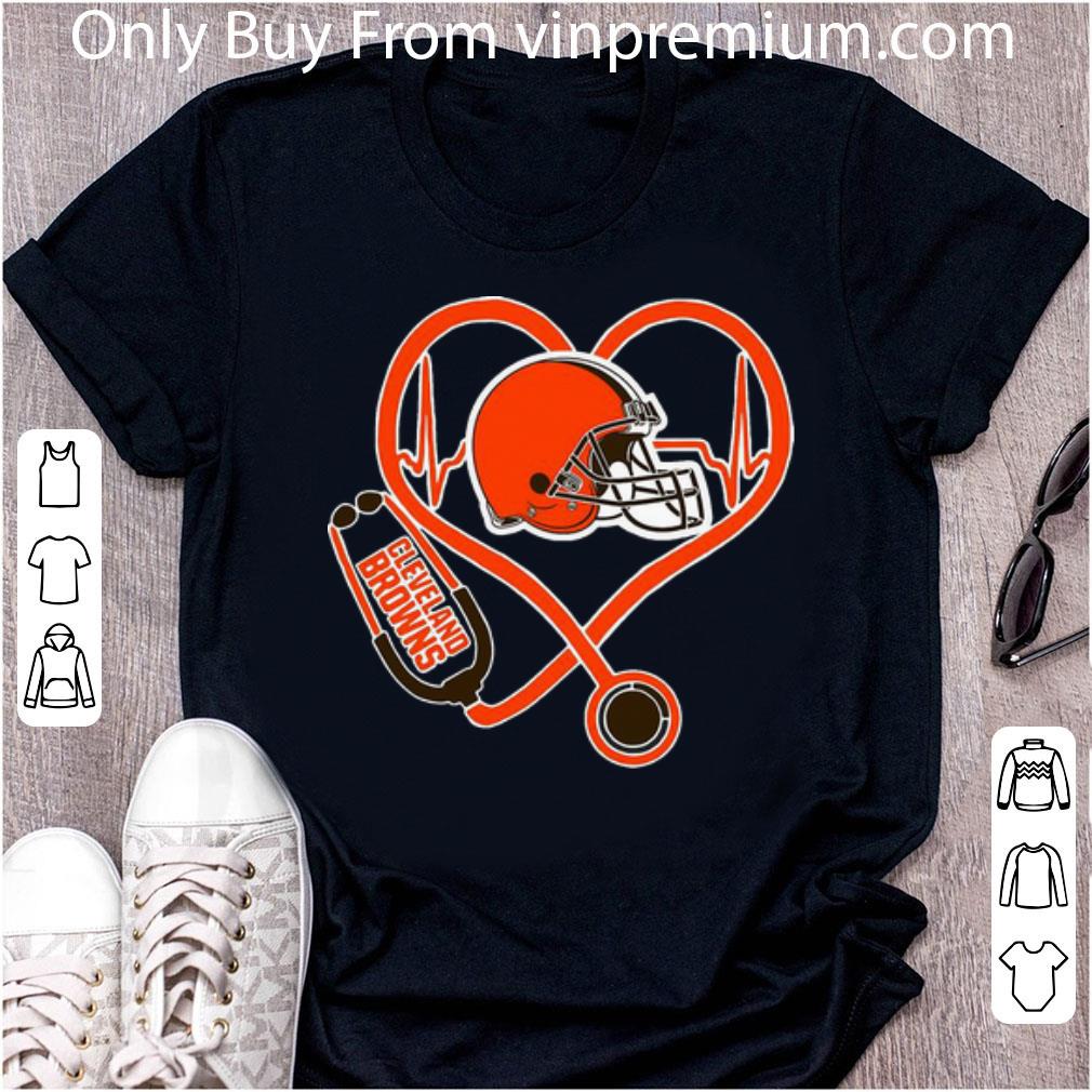 Original Cleveland Browns Heartbeat Nurse Stethoscope shirt