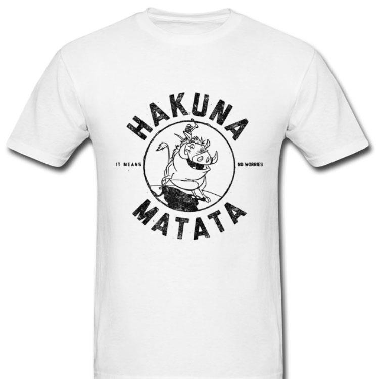 The Lion King Timon And Pumbaa Hakuna Matata Outline Shirt