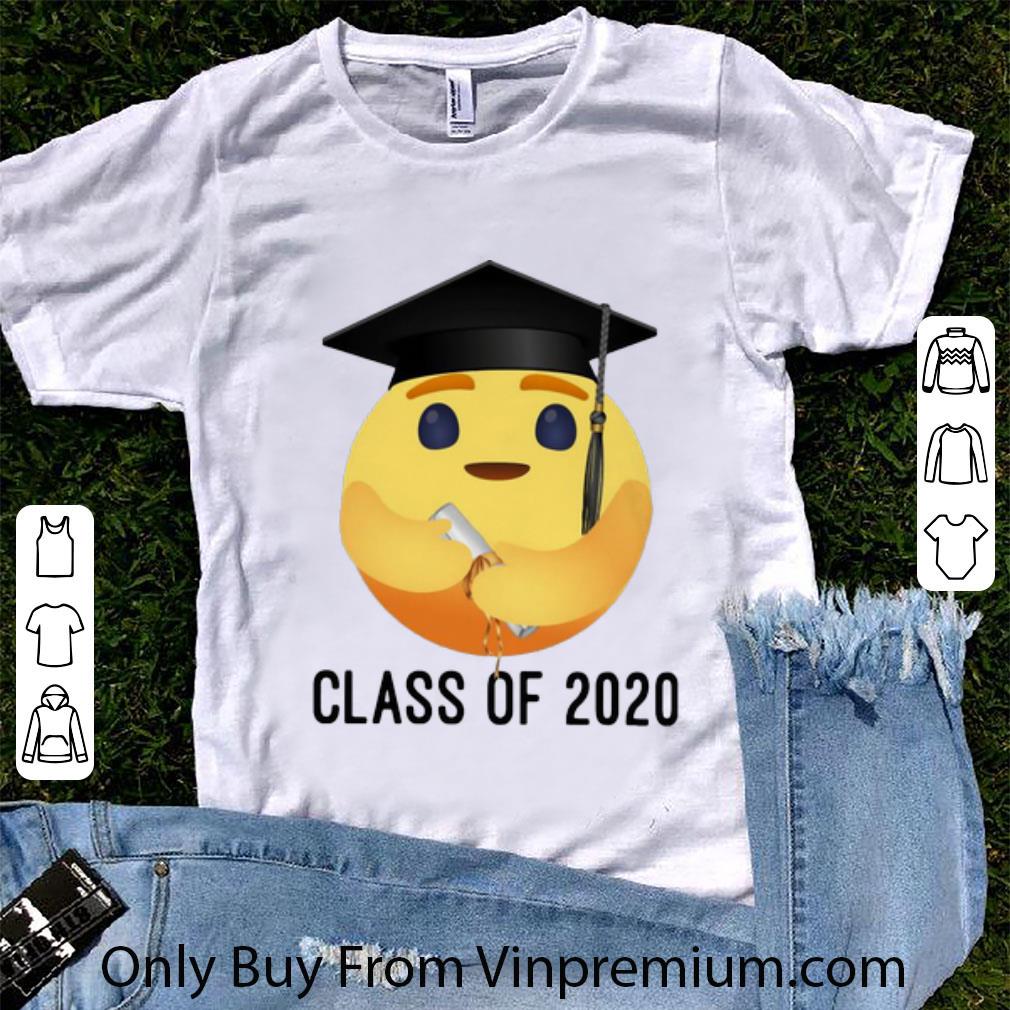 Nice Facebook Care Emoji Hug Senior Class Of 2020 shirt