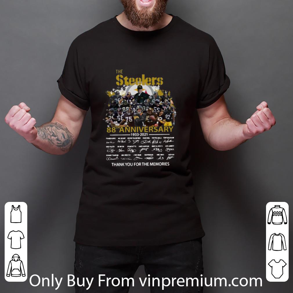 Nice The Steelers 88th Anniversary Thank You For The Memories Signatures shirt