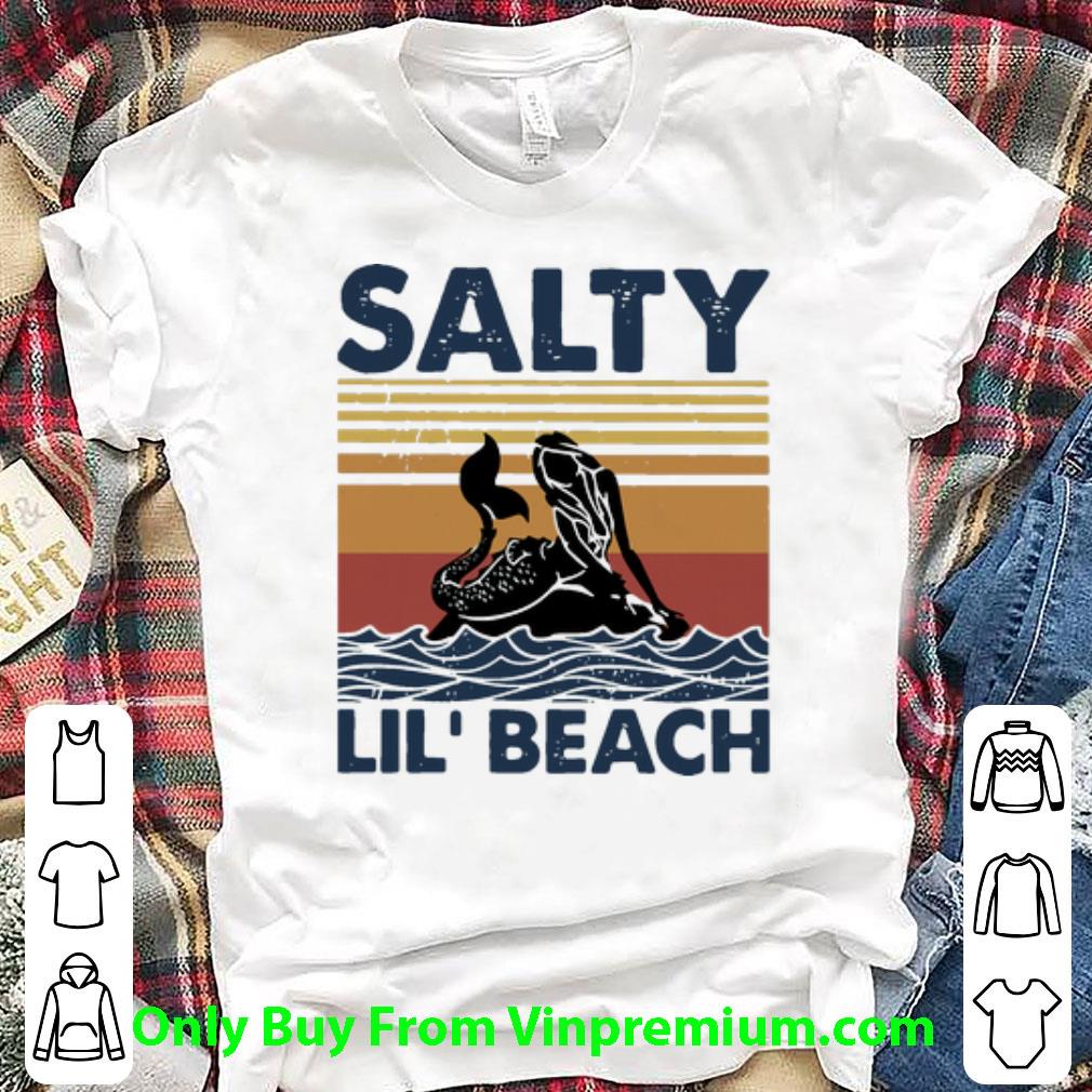 Original Vintage Mermaid Salty Lil’ Beach shirt