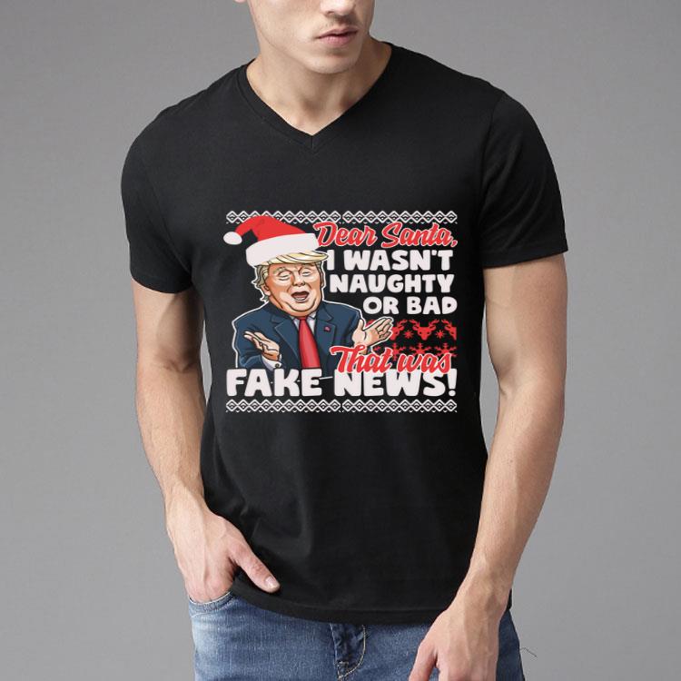 Donald Trump Fake News Ugly Christmas Style Shirt