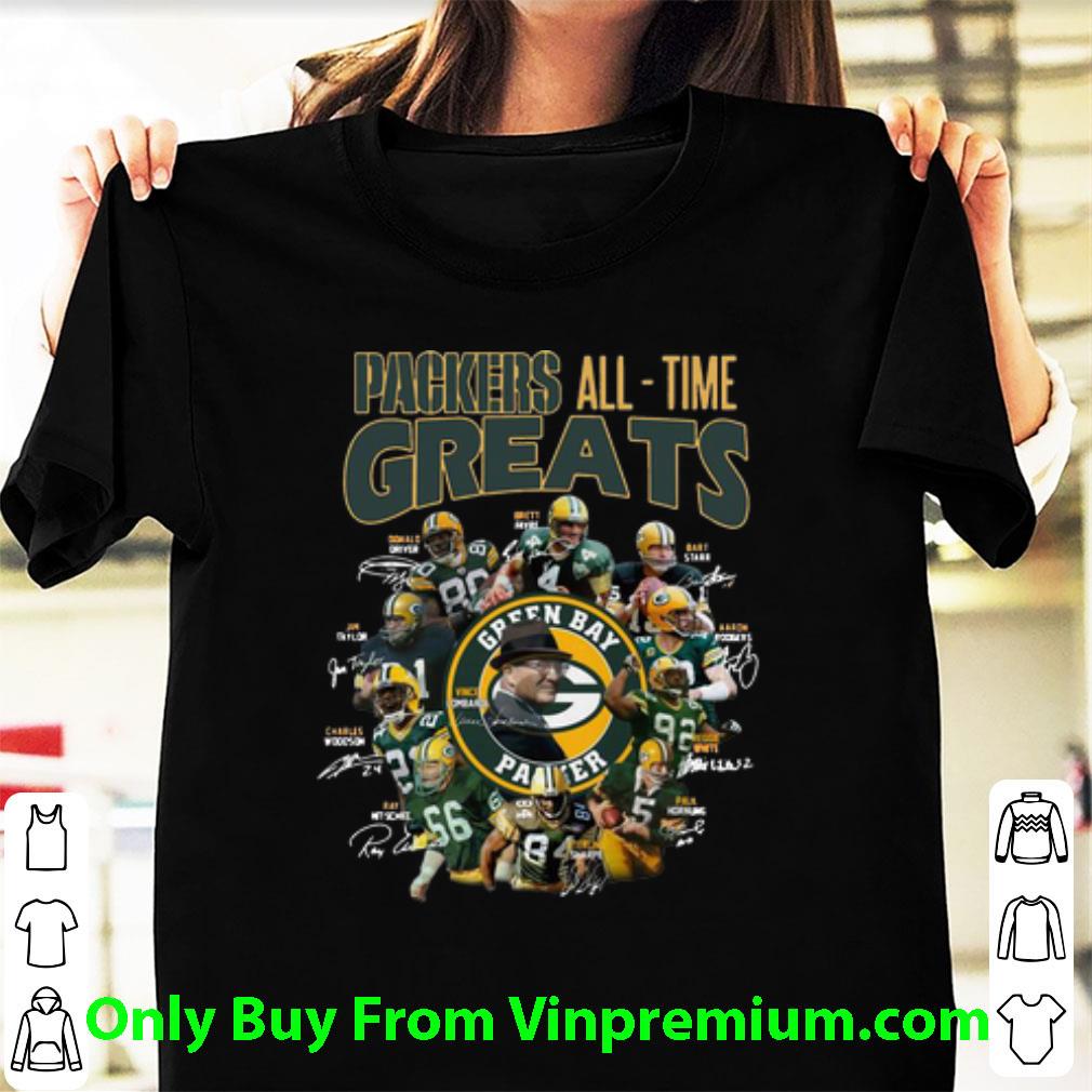 Great Green Bay Packers All-Time Greats Signatures shirt