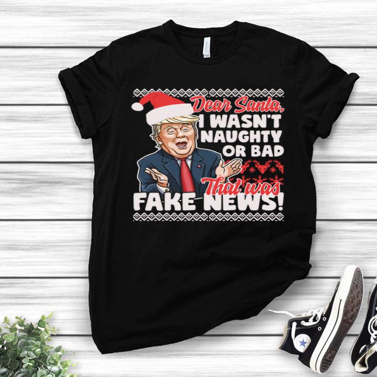 Donald Trump Fake News Ugly Christmas Style Shirt