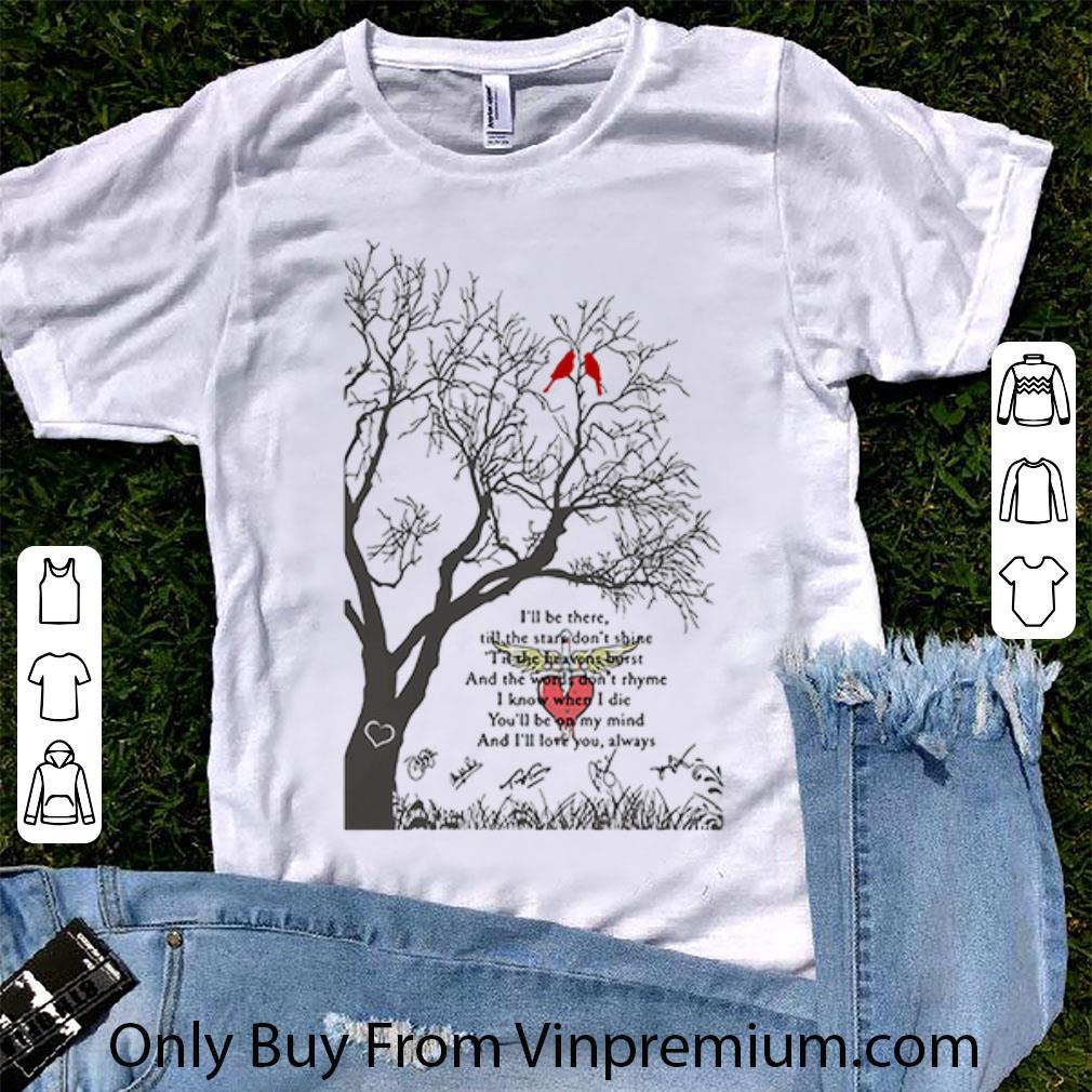 Premium Bon Jovi Always Lyrics Tree shirt
