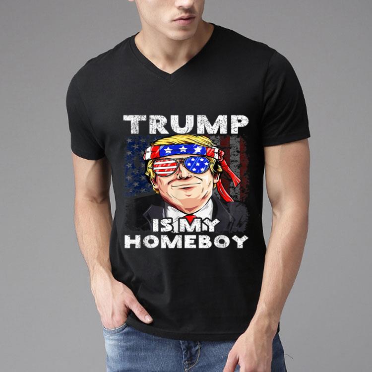 Donald Trump is my Homeboys 2020 4th July USA Flag Men Shirt
