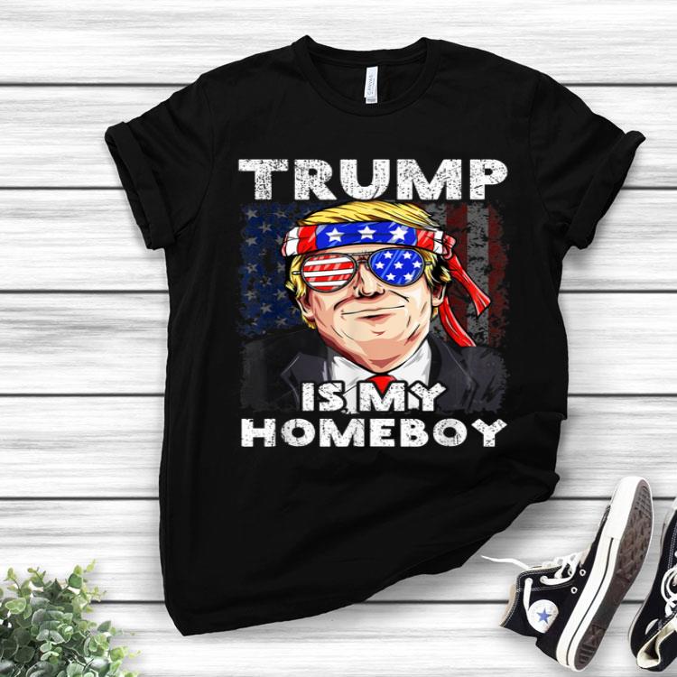 Donald Trump is my Homeboys 2020 4th July USA Flag Men Shirt