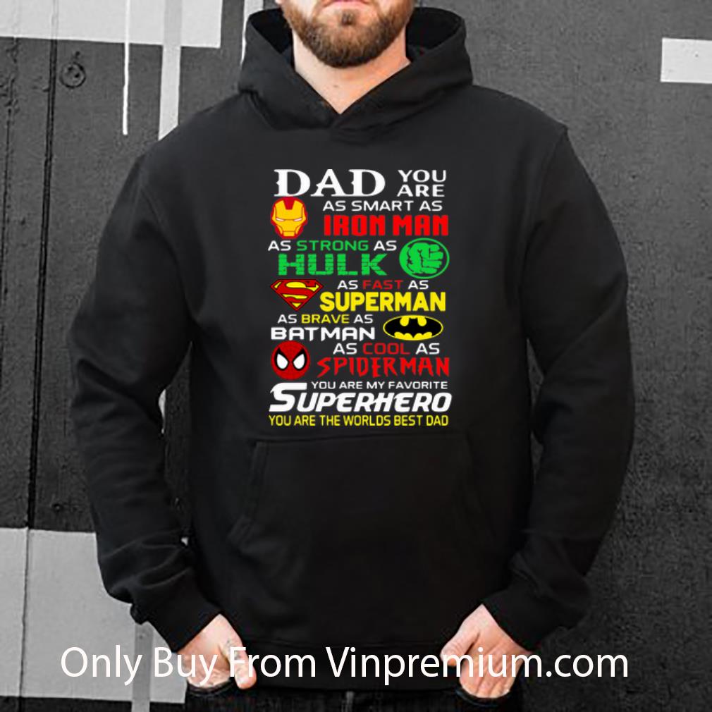 eefd28ea great dad iron man hulk captain america you are my favorite superhero shirt 4 - Great Dad Iron Man Hulk Captain America You Are My Favorite Superhero shirt