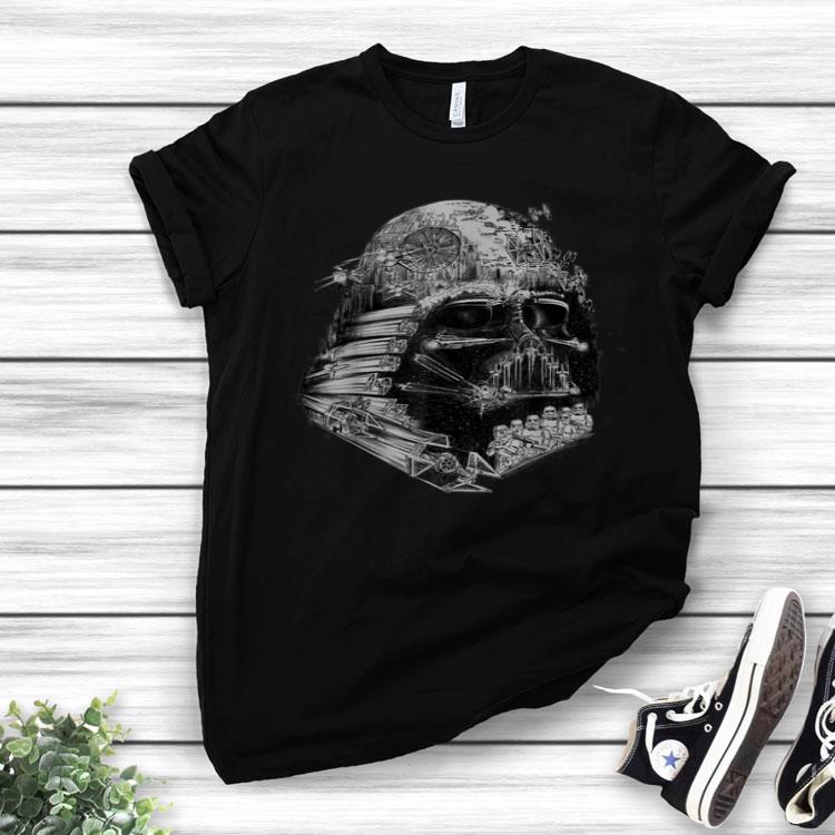 Star Wars Darth Vader Helmet Collage Fill Shirt