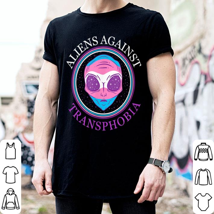 Aliens Against Transphobia Transgender Pride Gay LGBTQ LGBT Shirt