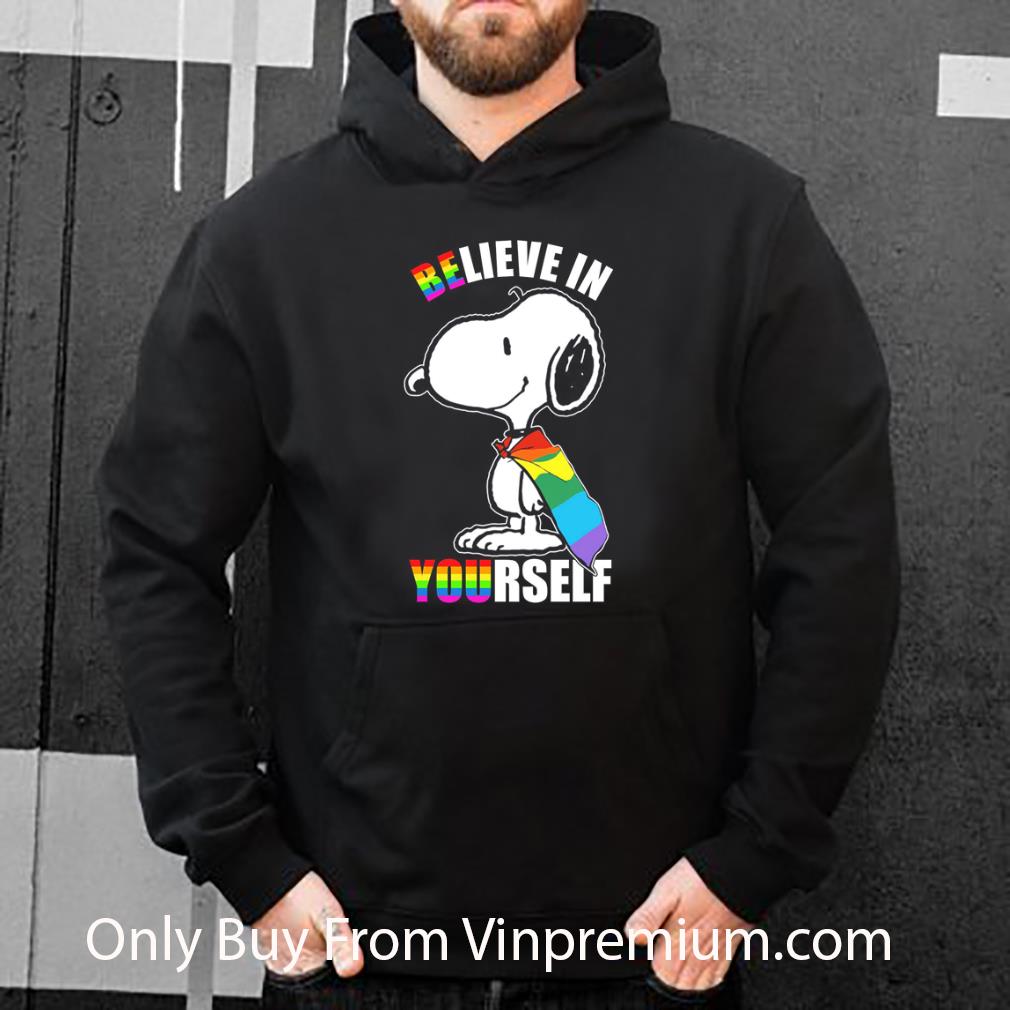 123aa40b pretty snoopy believe in yourself lgbt shirt 4 - Pretty Snoopy Believe In Yourself LGBT shirt