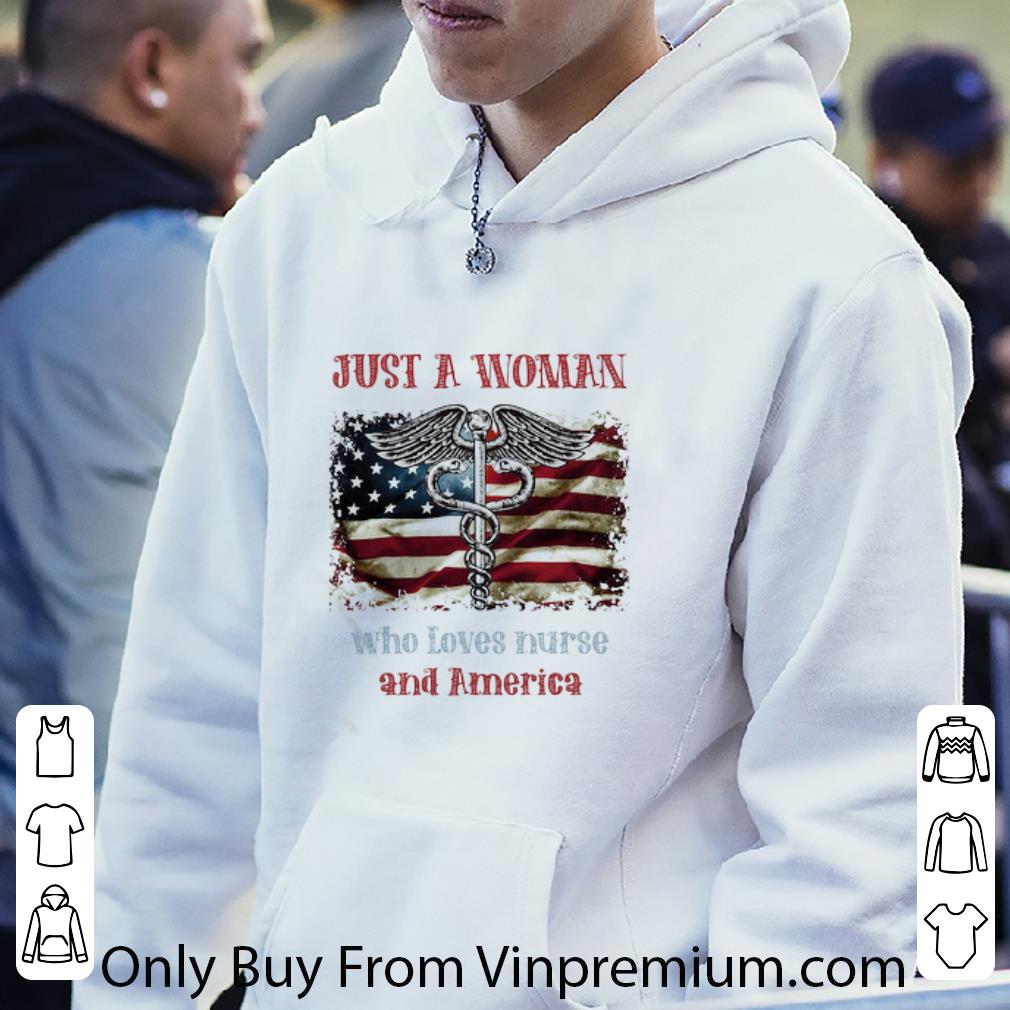 1d4c0fed premium just a wowan who loves nurse logo and america 4th of july shirt 4 - Premium Just A Wowan Who Loves Nurse Logo And America 4th Of July shirt