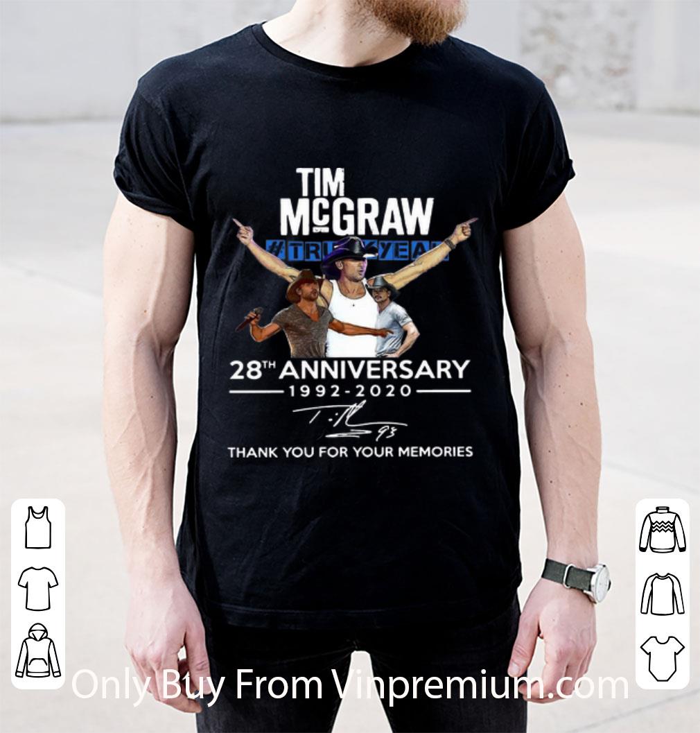Original Tim Mcgraw Truck Yeah 28th Anniversary Thank You For The Memories shirt