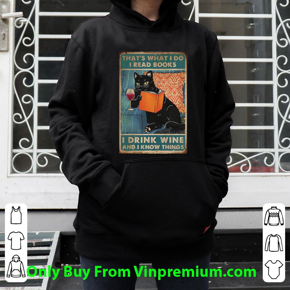 274e78ff top that s what i do i read books i drink wine and i know things black cat shirt 4 - Top That’s What I Do I Read Books I Drink Wine And I Know Things Black Cat shirt