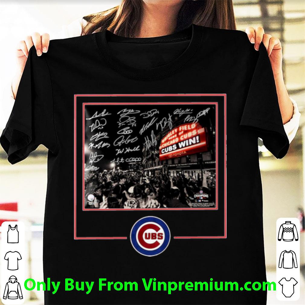 Awesome Wrigley Field Home Of The Chicago Cubs Signatures shirt