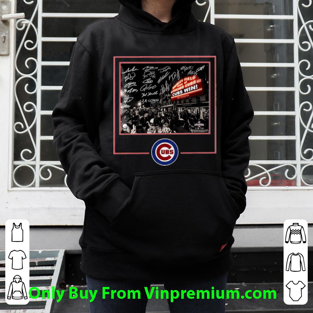 4571397b awesome wrigley field home of the chicago cubs signatures shirt 4 - Awesome Wrigley Field Home Of The Chicago Cubs Signatures shirt