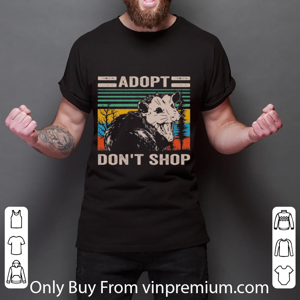 Hot Vintage Possum Adopt Don’t Shop shirt