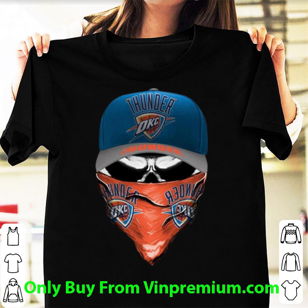 Original Oklahoma City Thunder Skull Face Mask shirt