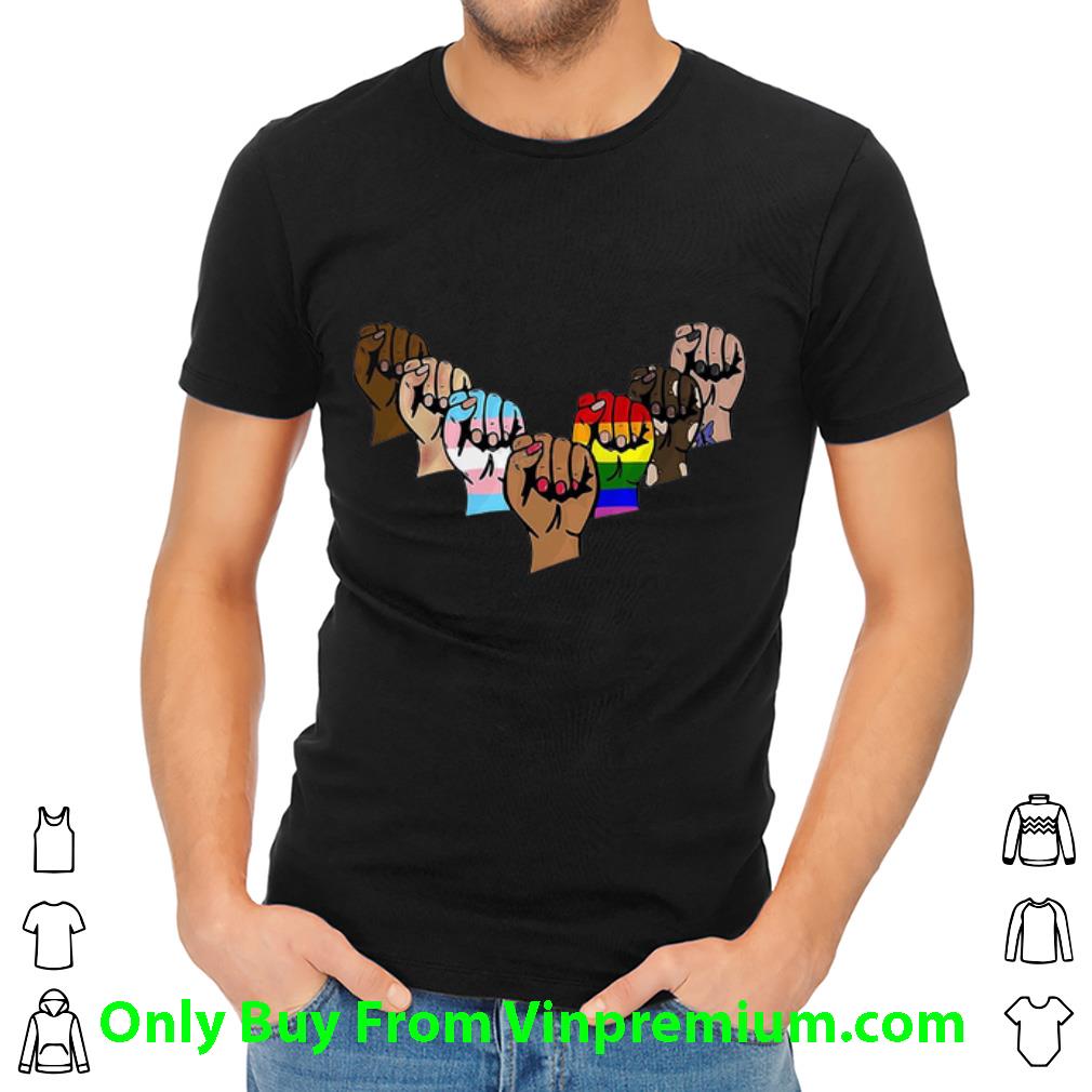 Nice Black Lives Matter Black White LGBT Togetherness shirt