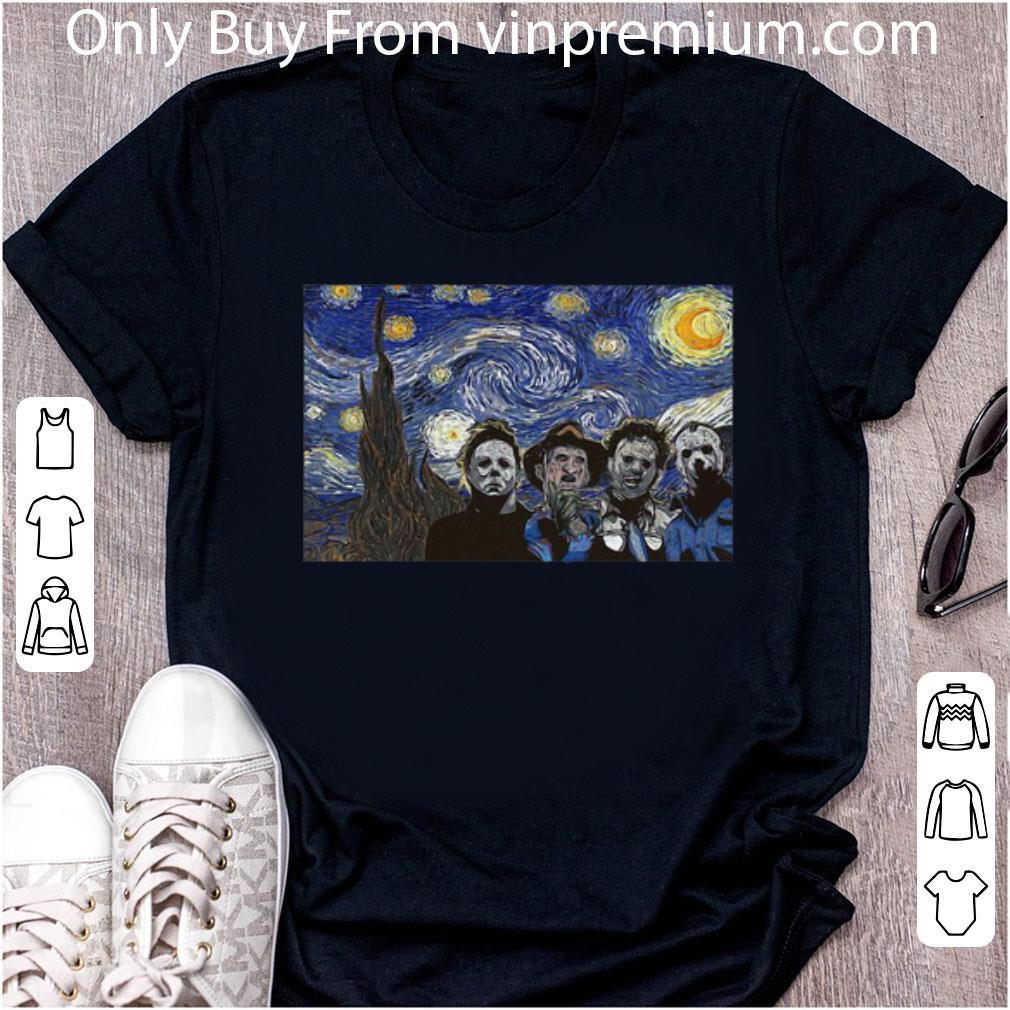 Top Starry Night Horror Characters shirt