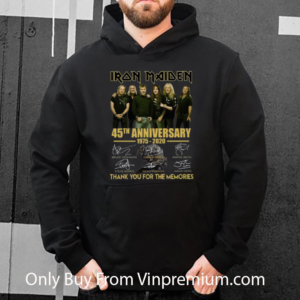 79ff55b4 original iron maiden 45th anniversary thank you for the memories signatures shirt 4 - Original Iron Maiden 45th Anniversary Thank You For The Memories Signatures shirt