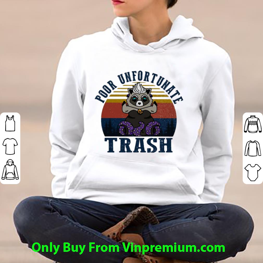 7a7c977a nice vintage raccoon ursula poor unfortunate trash shirt 4 - Nice Vintage Raccoon Ursula Poor Unfortunate Trash shirt