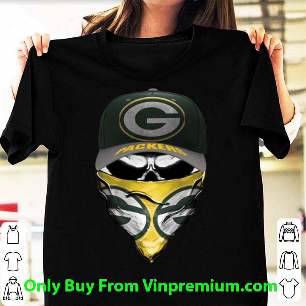 Hot Green Bay Packers Skull Face Mask shirt