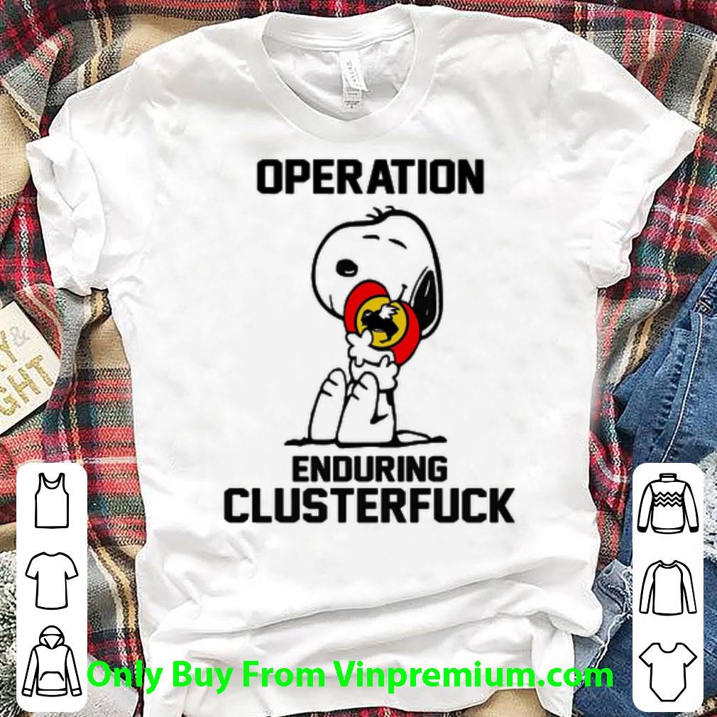 Hot Snoopy Buffalo Wild Wings Operation Enduring Clusterfuck shirt