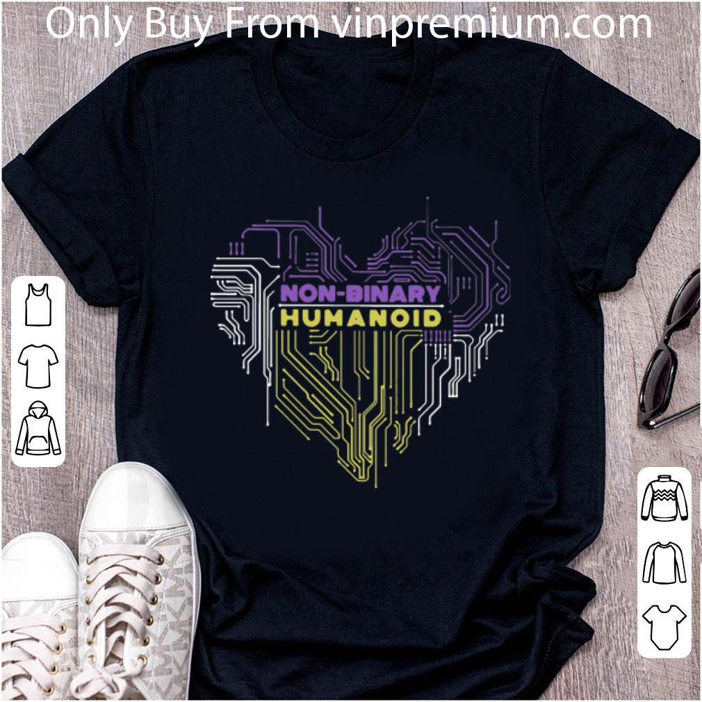 Awesome Non Binary Humanoid Heart shirt