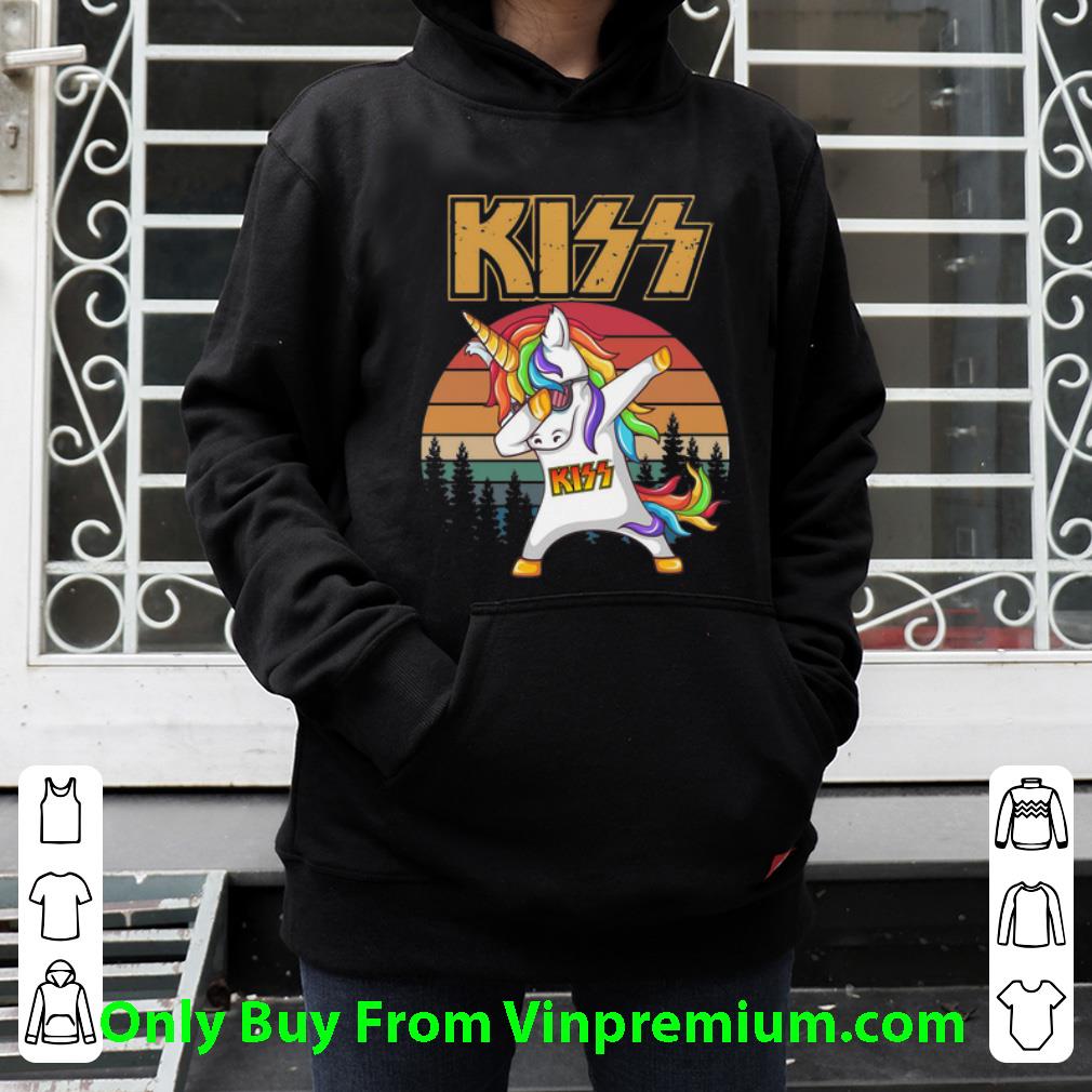 b717c3d5 premium vintage unicorn dabbing kiss band shirt 4 - Premium Vintage Unicorn Dabbing Kiss Band shirt