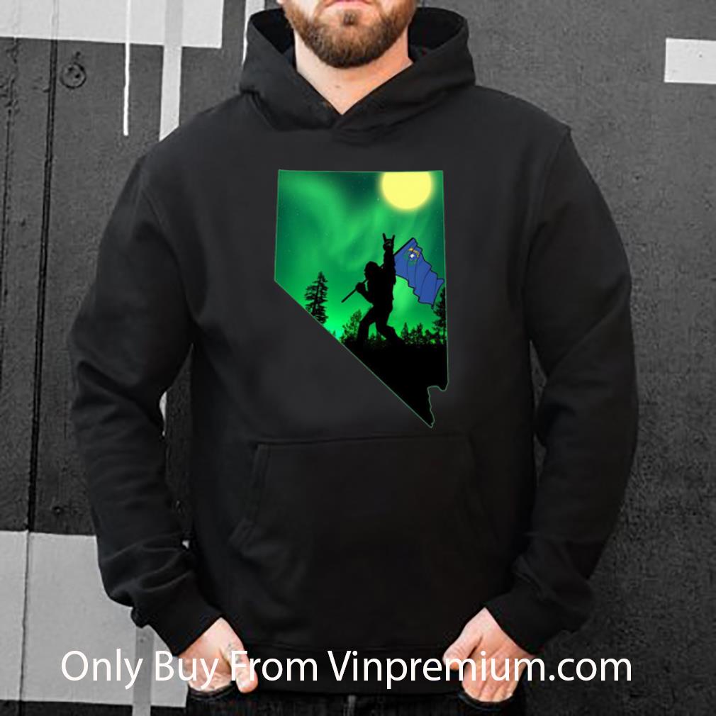 cd337b21 official bigfoot moonlit night nevada map flag shirt 4 - Official Bigfoot Moonlit Night Nevada Map Flag shirt