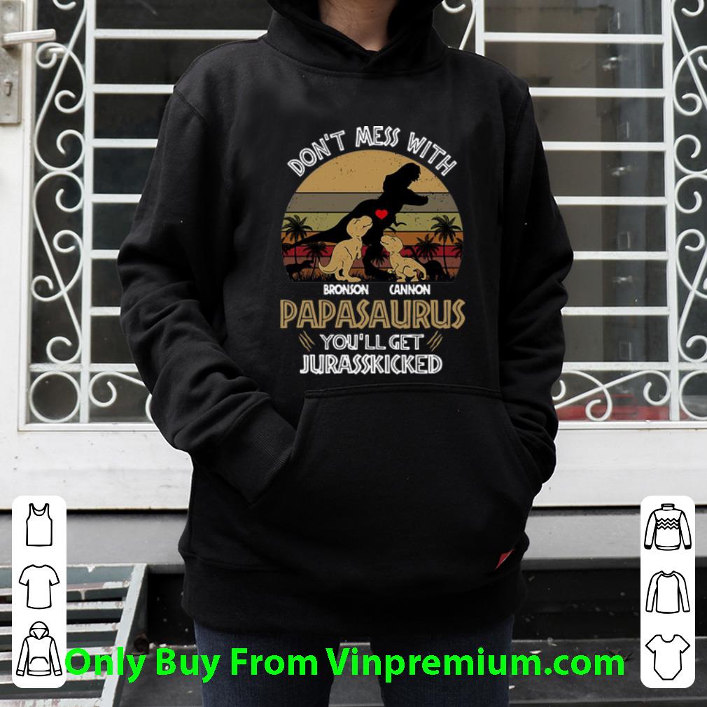 d4f18c78 original vintage don t mess with bronson cannon papasaurus you ll get jurasskicked shirt 4 - Original Vintage Don’t Mess With Bronson Cannon Papasaurus You’ll Get Jurasskicked shirt